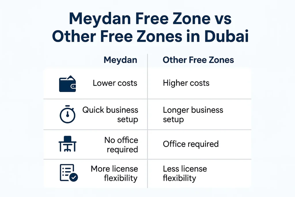 Meydan Free Zone vs Other Free Zones