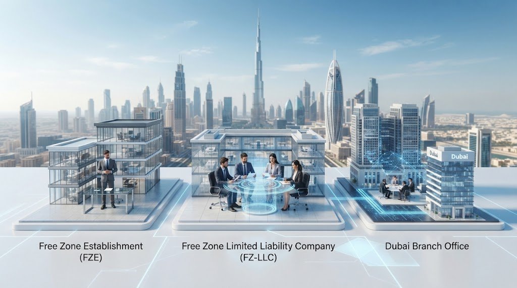 FZE vs FZ-LLC vs Branch